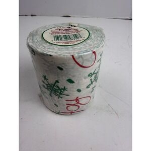 Vintage Cleo Christmas Novelty Party Tissue Roll Ho Ho Ho Snowflake Sealed